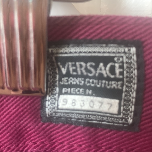 NWT Versace Jeans in Raspberry/Burgundy, Sz 34/48 (M) - Picture 7 of 12